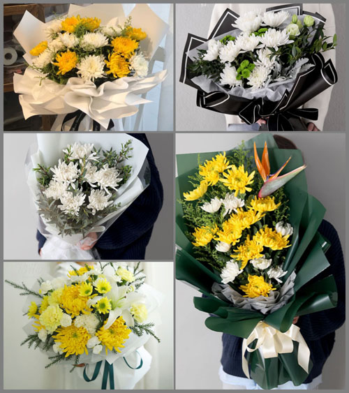 湖北武汉市新洲区凤凰镇关圣寨村白事花束代送